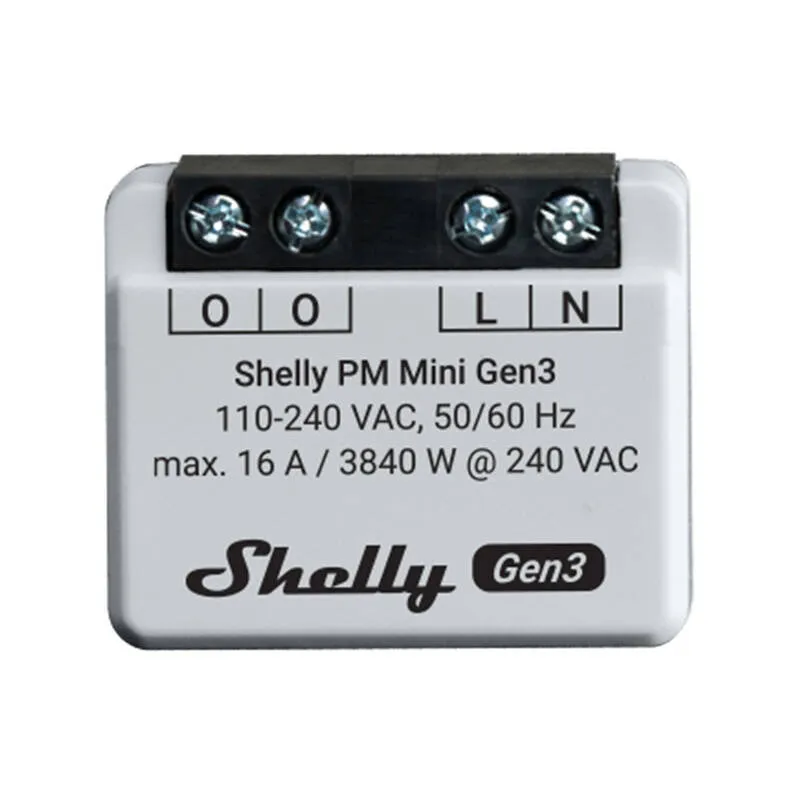 Shelly PM Mini Gen3 Controller, WiFi/Bluetooth